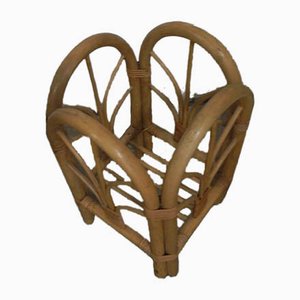 Italian Wicker Flower Stand, 1970s-WWQ-765537