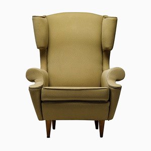 Italian Wingback Chair from ISA Bergamo, 1950s-WN-1725859