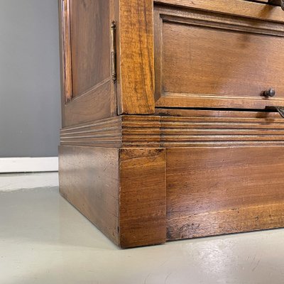 Italian Wood and Brass Office Archive Dresser with 20 Drawers, 1940s-GDD-1757583