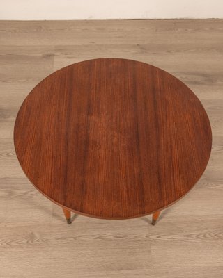 Italian Wood and Brass Table, 1960s-IUC-1811106