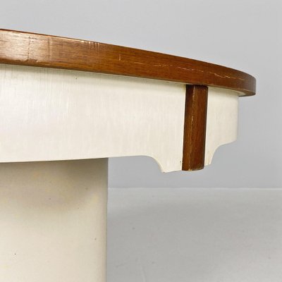 Italian Wood Coffee Table with Bottle Holder, 1960s-GDD-1823279