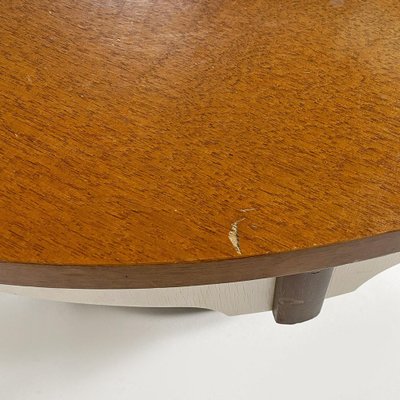 Italian Wood Coffee Table with Bottle Holder, 1960s-GDD-1823279