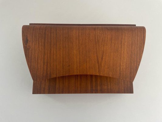 Italian Wood Floating Shelf with Drawer, Italy, 1960s-RDS-1721379