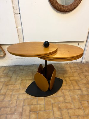 Italian Wood Flower Modular Table, 1980s-FUE-1093834