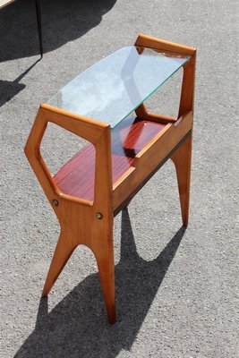 Italian Wood Side Table, 1950s-EH-594811