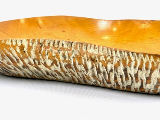 Italian Wooden Bowl by Aldo Tura for Macau Cusan, Milan, 1950s-ZCY-2020413