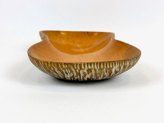 Italian Wooden Bowl by Aldo Tura for Macau Cusan, Milan, 1950s-ZCY-2020413