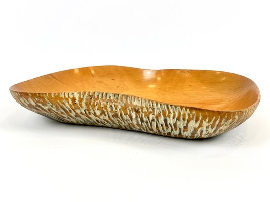 Italian Wooden Bowl by Aldo Tura for Macau Cusan, Milan, 1950s-ZCY-2020413