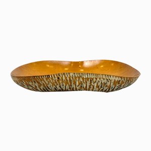 Italian Wooden Bowl by Aldo Tura for Macau Cusan, Milan, 1950s-ZCY-2020413