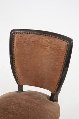 Italian Wooden Chairs with Studs by Melchiorre Bega, 1950s, Set of 6-RCE-1420623