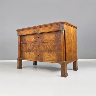 Italian Wooden Chest of Drawers or Dresser with Bronze Friezes, 1800s-GDD-1770758