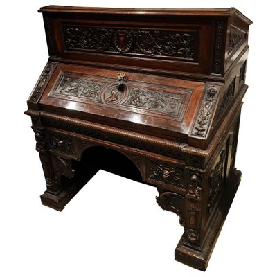 Italian Wooden Desk, 1820s-OVO-1235266