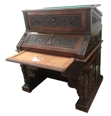 Italian Wooden Desk, 1820s-OVO-1235266