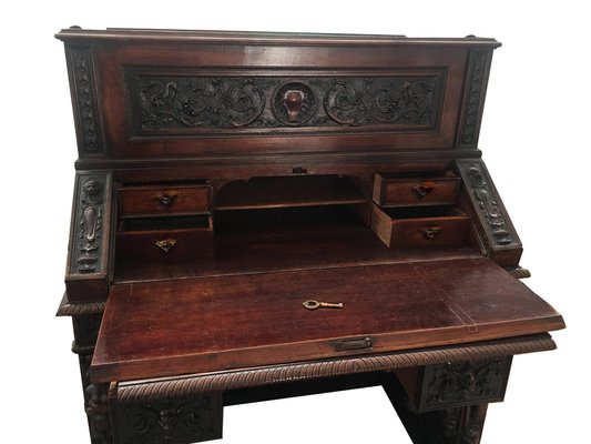 Italian Wooden Desk, 1820s-OVO-1235266