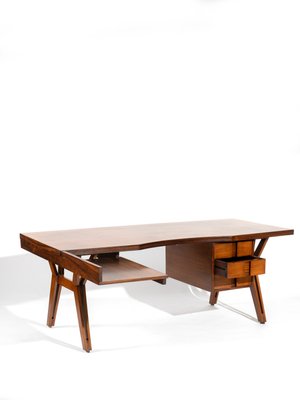 Italian Wooden Desk Tolomeo Model by Ico Parisi for Mim Roma, 1960s-CC-2034048