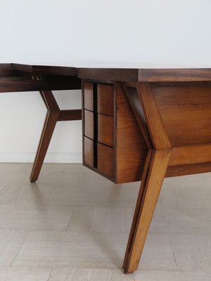 Italian Wooden Desk Tolomeo Model by Ico Parisi for Mim Roma, 1960s-CC-2034048