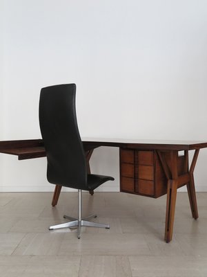 Italian Wooden Desk Tolomeo Model by Ico Parisi for Mim Roma, 1960s-CC-2034048