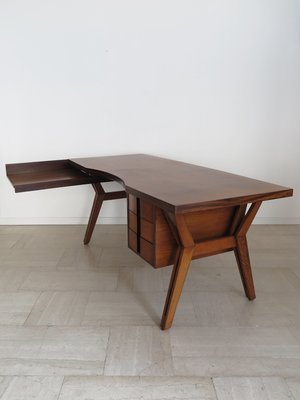 Italian Wooden Desk Tolomeo Model by Ico Parisi for Mim Roma, 1960s-CC-2034048