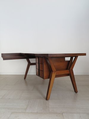 Italian Wooden Desk Tolomeo Model by Ico Parisi for Mim Roma, 1960s-CC-2034048