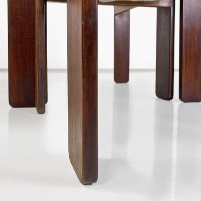 Italian Wooden Removable Coffee Tables by Afra and Tobia Scarpa for Cassina, 1965, Set of 3-GDD-1770754