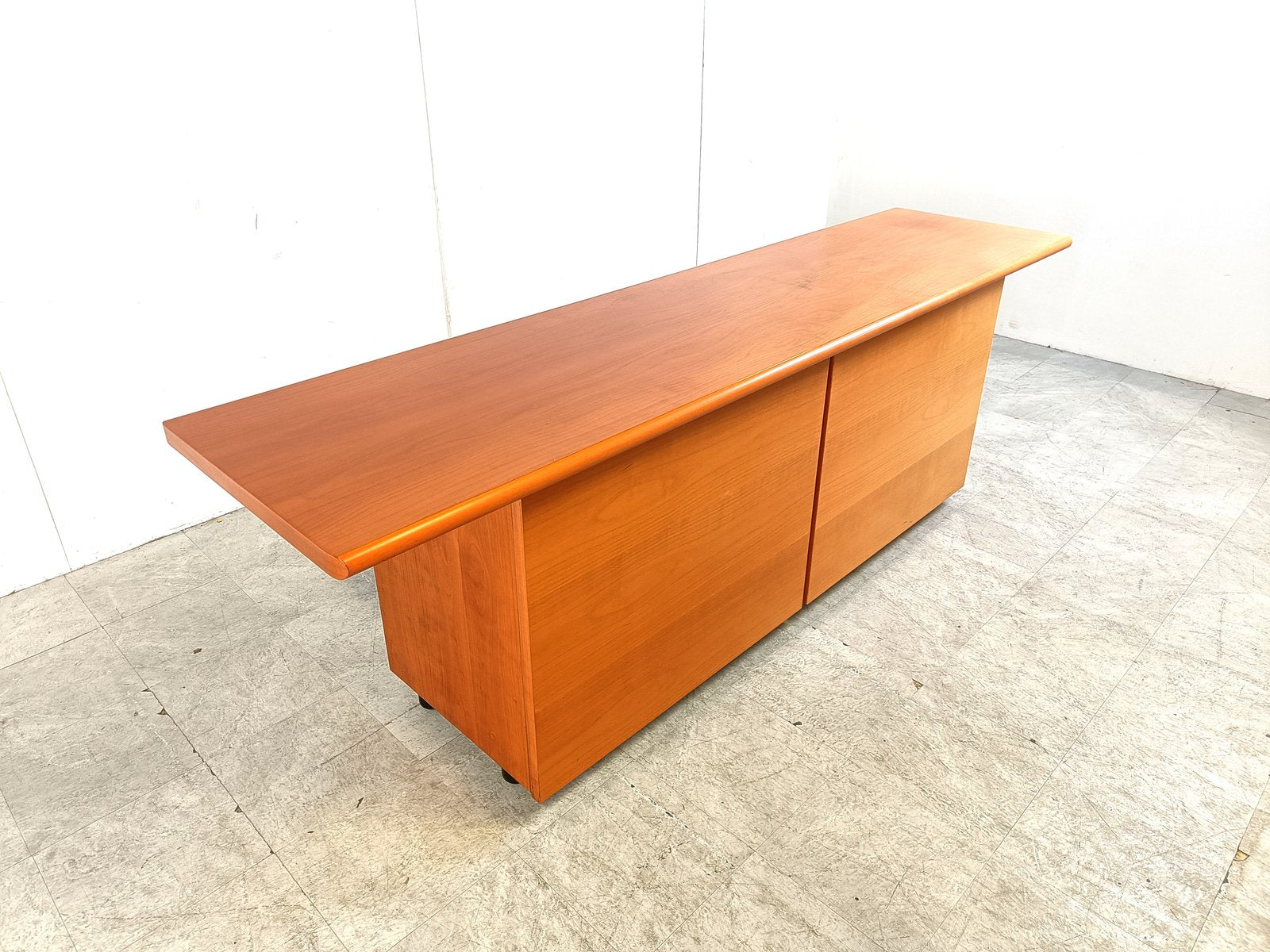 Italian Wooden Sideboard with Sliding Doors, 1990s