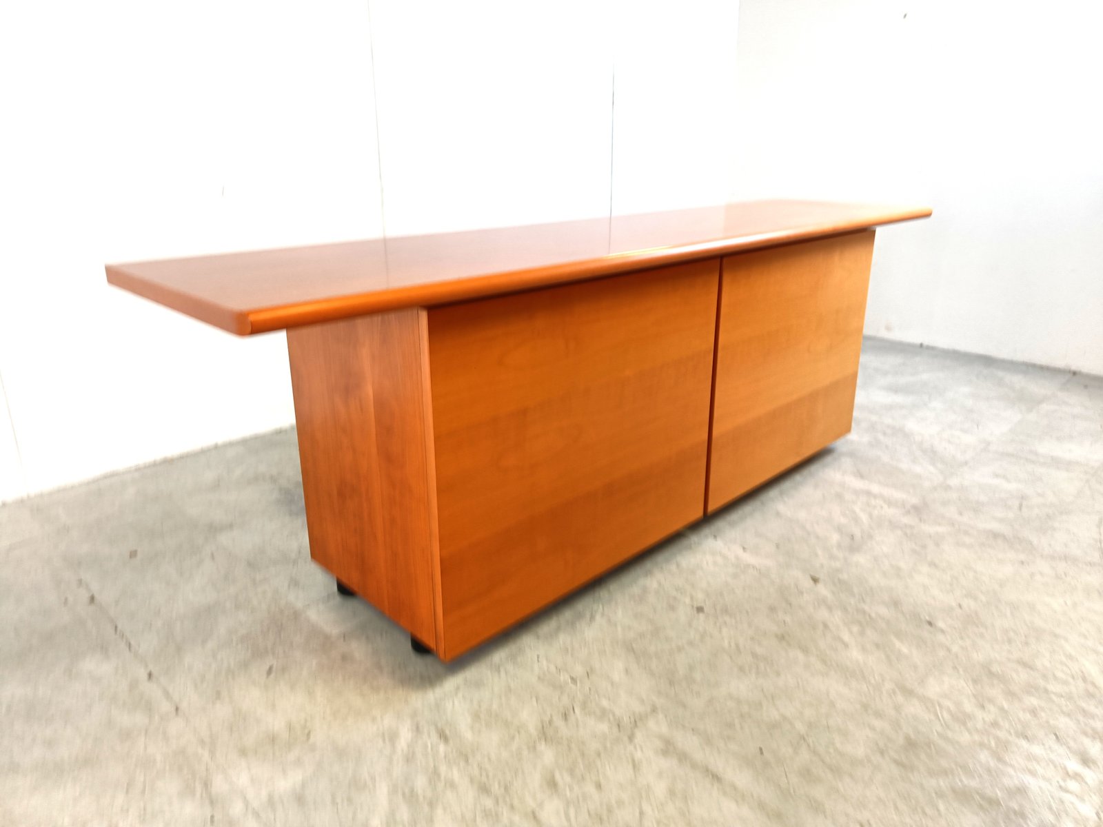 Italian Wooden Sideboard with Sliding Doors, 1990s