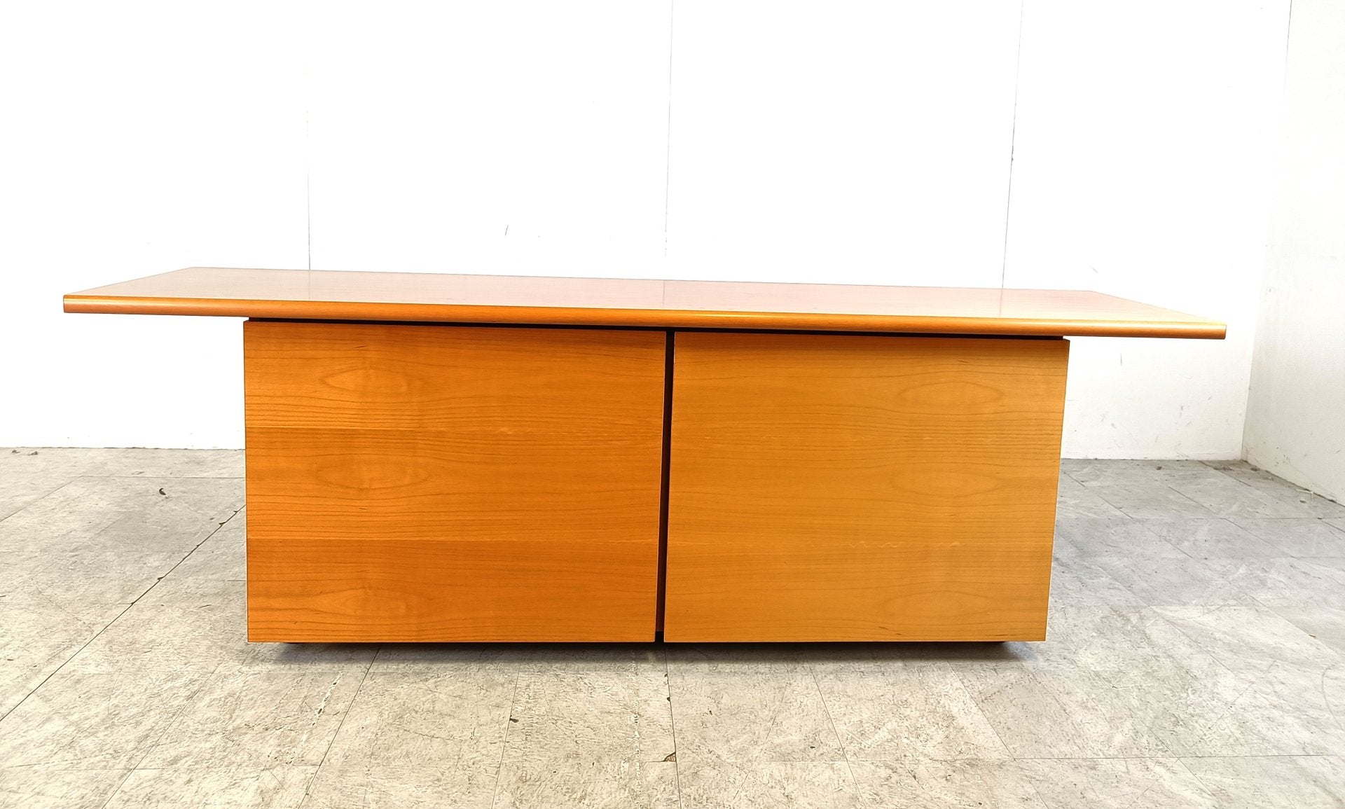 Italian Wooden Sideboard with Sliding Doors, 1990s