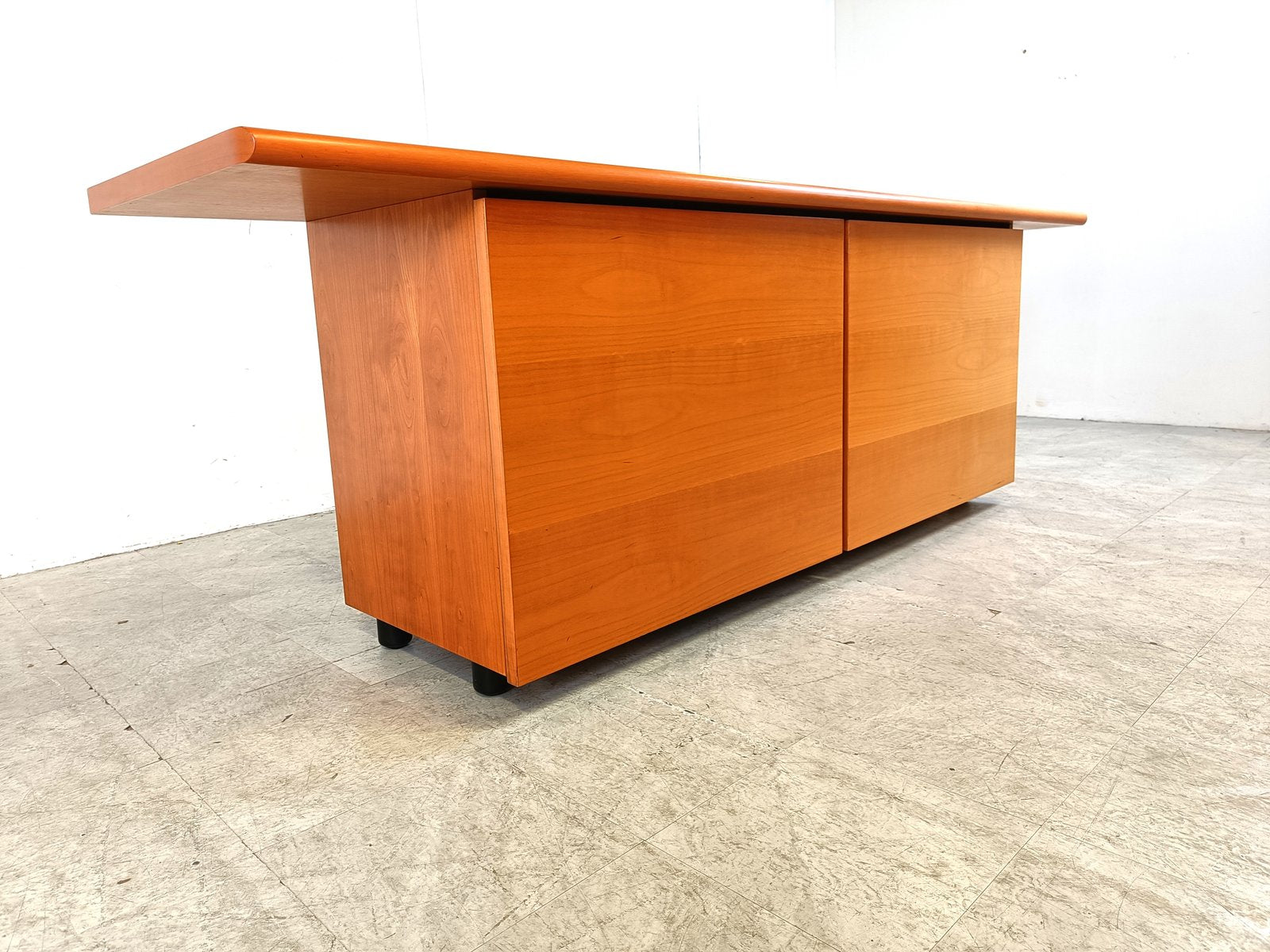 Italian Wooden Sideboard with Sliding Doors, 1990s