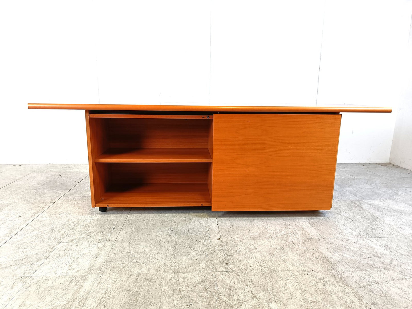 Italian Wooden Sideboard with Sliding Doors, 1990s