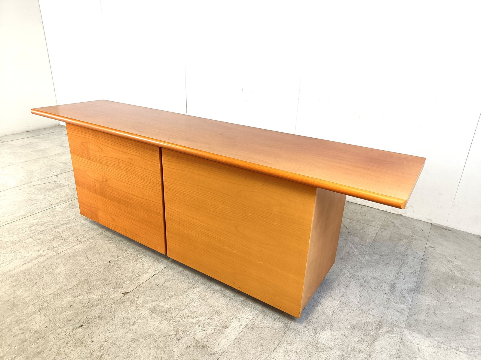 Italian Wooden Sideboard with Sliding Doors, 1990s