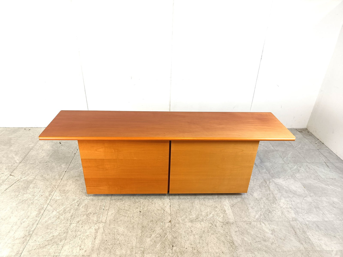 Italian Wooden Sideboard with Sliding Doors, 1990s