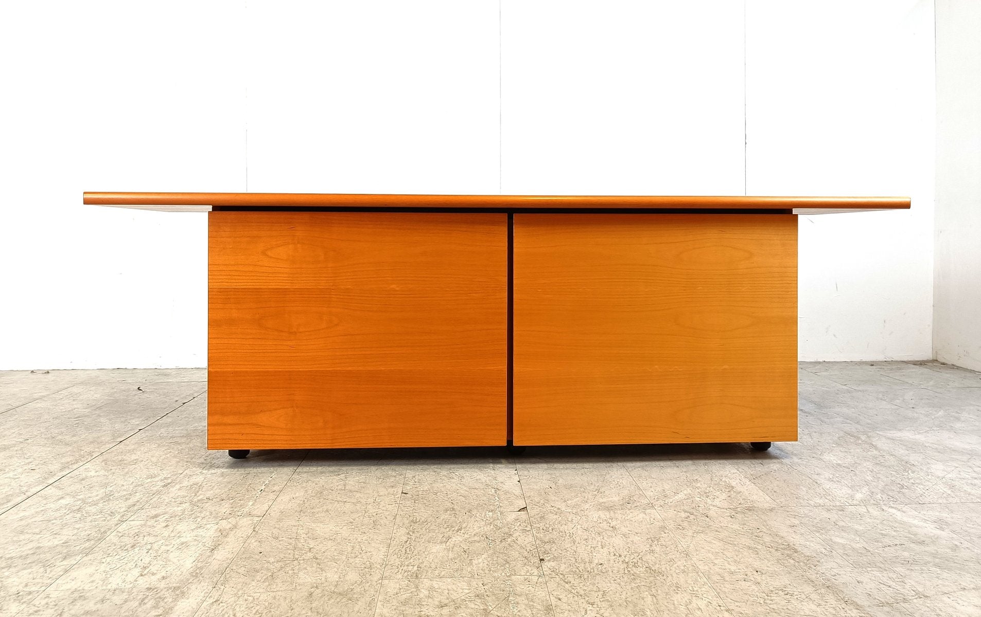 Italian Wooden Sideboard with Sliding Doors, 1990s