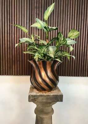 Italian Wrought Copper Cachepot or Vase by Egidio Casagrande for Borgo Valsugana, 1950s-JP-788358