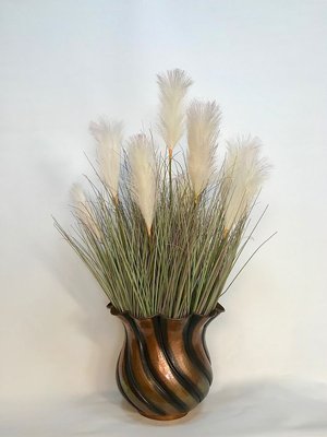 Italian Wrought Copper Cachepot or Vase by Egidio Casagrande for Borgo Valsugana, 1950s-JP-788358