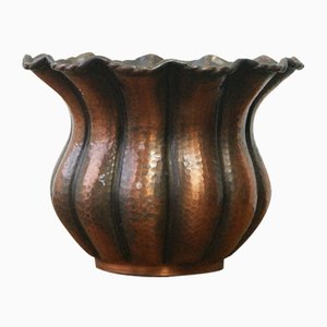 Italian Wrought Copper Cachepot or Vase by Egidio Casagrande for Trydent, 1950s-UMB-1117530