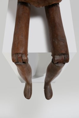 Italiano Ignoto, Jointed Painter's Mannequin, 1790, Wood with Glass Details-DZU-1991874