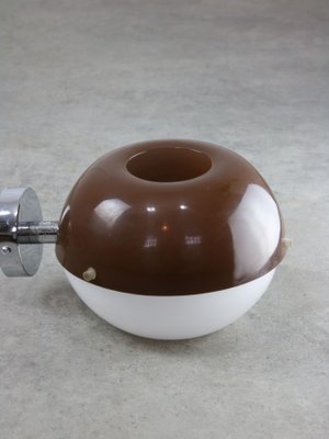 ItalianSpace Age Brown Acrylic Glass Wall Lamp, 1970s-HGJ-1724144