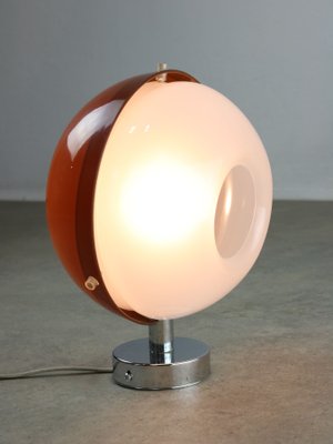 ItalianSpace Age Brown Acrylic Glass Wall Lamp, 1970s-HGJ-1724144