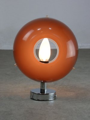 ItalianSpace Age Brown Acrylic Glass Wall Lamp, 1970s-HGJ-1724144