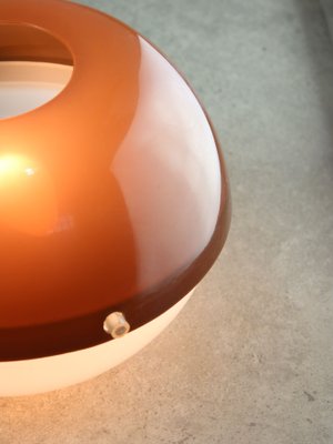 ItalianSpace Age Brown Acrylic Glass Wall Lamp, 1970s-HGJ-1724144