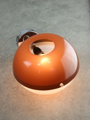 ItalianSpace Age Brown Acrylic Glass Wall Lamp, 1970s-HGJ-1724144