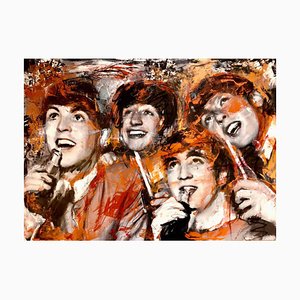 Ivana Burello, The Beatles, Original Mixed Media, 2020, Framed-ZCI-1379422