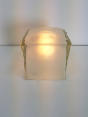 Iviken Ice Cube Table Lamp in Glass from Ikea, 1990s-AXJ-1702237