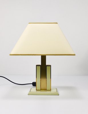 Ivory and Gilt Brass Table Lamps, Italy, 1970s, Set of 2-MWV-1740832