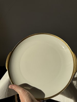 Ivory and Gold Porcelain Fürstin Tableware from Furstenberg, Germany, 1950s, Set of 34-OL-1767708