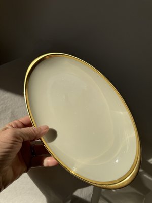 Ivory and Gold Porcelain Fürstin Tableware from Furstenberg, Germany, 1950s, Set of 34-OL-1767708