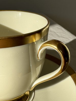 Ivory and Gold Porcelain Fürstin Tableware from Furstenberg, Germany, 1950s, Set of 34-OL-1767708