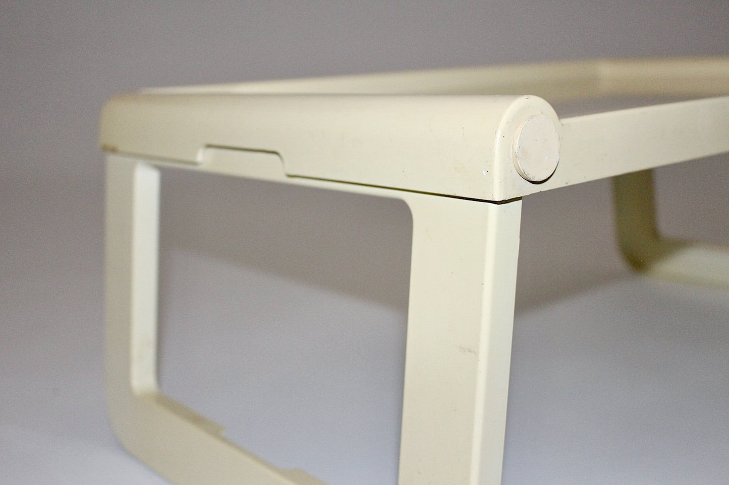 Ivory-Colored Plasti Foldable Breakfast Table from Guzzini, 1970s