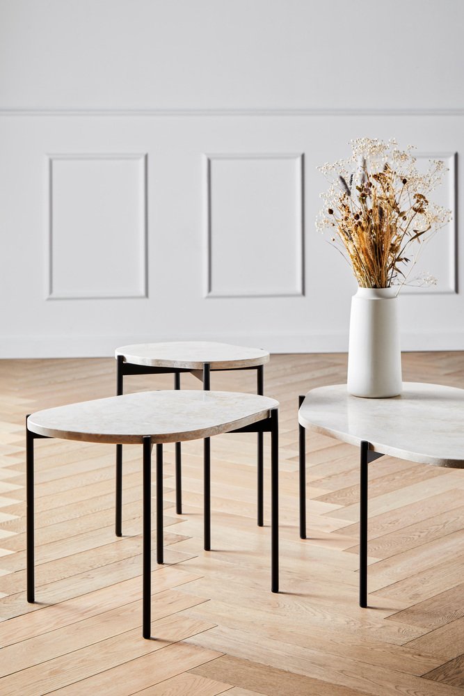 Ivory La Terra Medium Occasional Table by Agnes Morguet