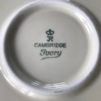 Ivory Porcelain Patera R. Cambridge-WQQ-1314050